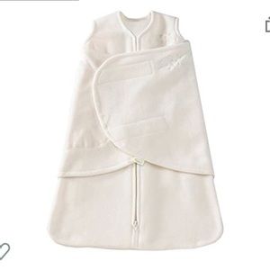 HALO Micro-Fleece Sleepsack Swaddle, Cream, Size Newborn